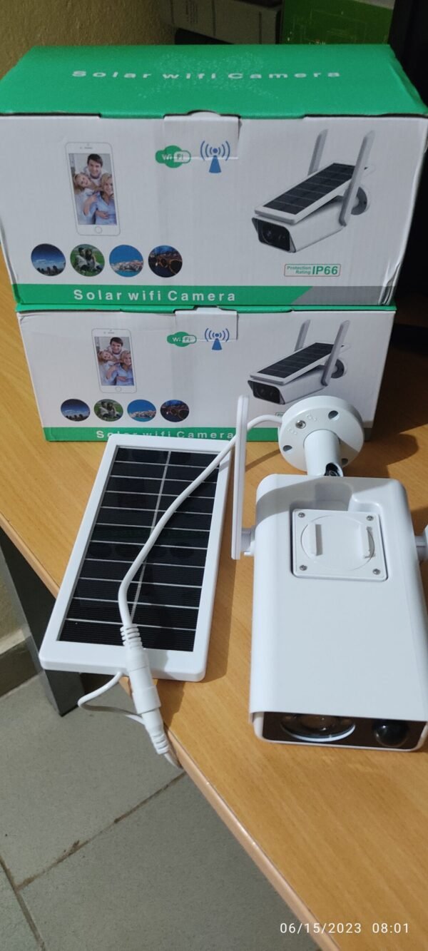 Caméra de Surveillance sans Fil WIFI Alimentée par Panneau Solaire - Guinée, Conakry – Image 3