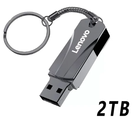 Lenovo 2To Clé USB 3.0 portable en métal haute vitesse, mémoire