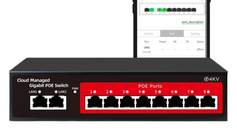 POE Switch 8 Port Gigabit Conakry