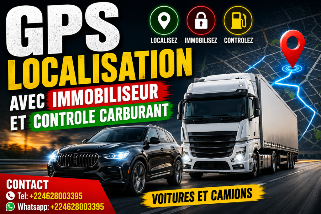 GPS Localisation avec Immobiliseur et Controle Carburant - Pour Voitures et Camions