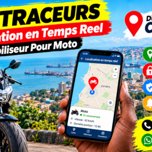 GPS Traceurs Motos - Localisation en Temps Reel et Immobiliseur. Disponible a Conakry