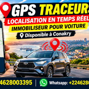 GPS Traceurs Voitures - Localisation en Temps Reel et Immobiliseur. Disponible a Conakry